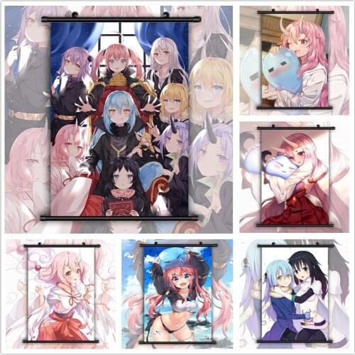 Canvas Home Time I Got Reincarnated as a Slime Decor Wall Artwork Painting Plastic Hanging Scrolls Print Modern Picture Poster