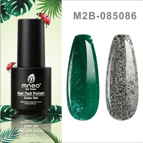 Semi Permanent Esmaltes Gel Nail Polish Set Green Glitter Grey Sequin Shiny Lacquer Manicure Art Accessories Nails Varnish Kit