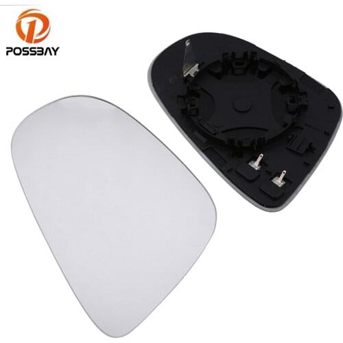POSSBAY White Side Heated Wing Mirror Glass for VW Golf/R32/GTI/Rabbit 2010 2011 2012 2013 Car Heating Side Rear Mirror Glass