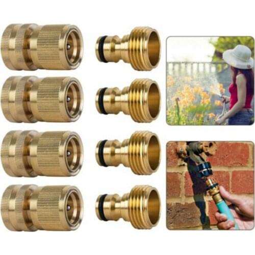Garden Hose Quick Connect Brass Quick Connector Fitting 3/4 Inch Accessories J2Y