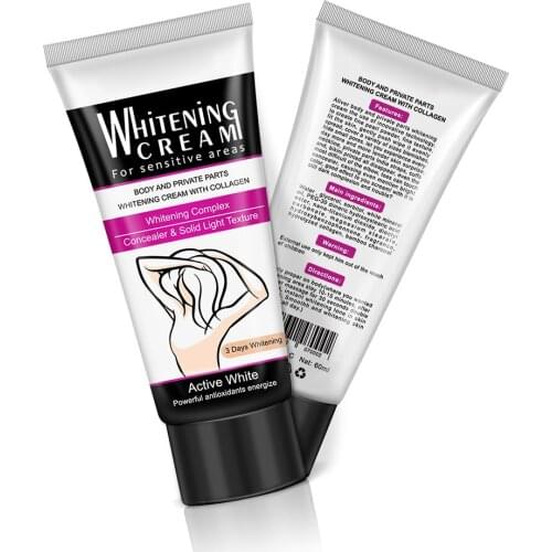 USA Stock Whitening Cream Skin Natural Whitening Deodorant Cream Underarm Legs Body Bleaching Cream Dark Skin Lightening