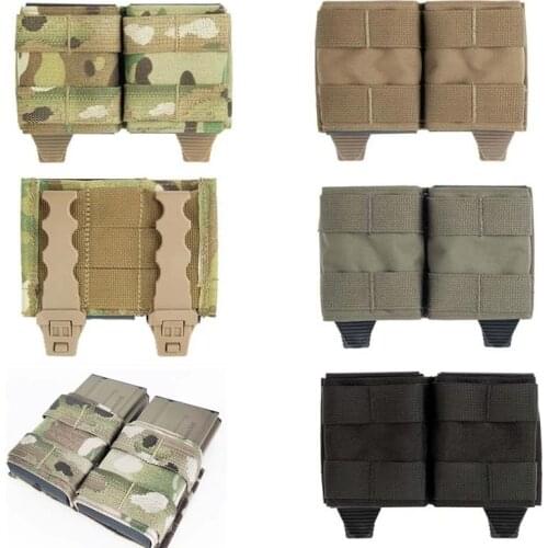 Airsoft Tactical Vest 5.56 Double Magazine Pouch Multicam Vest Molle Mag Ammo Pouch Bags Toolkit bag