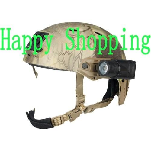 Tactical flashlight M3 LED Helmet Torch With 20mm Rail For Camping For Hunting