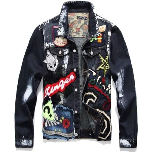 Spring Autumn New Trend 2018 Fashionable 3XL Jean Jackets Men Denim Jackets