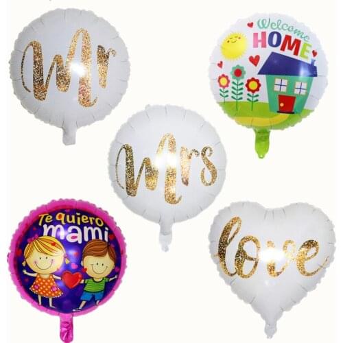 18 inch round love aluminum foil balloon HAPPYBIRTHDAY party party holiday decoration photo balloon