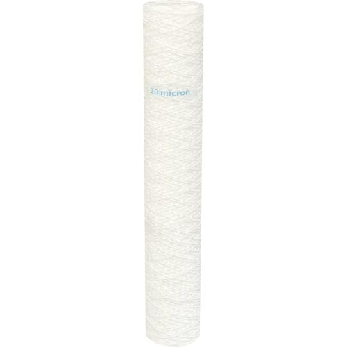 20 Micron String Wound Water Filter Replacement Polypropylene Cartridge 20"x2.5" for Whole House Filter System