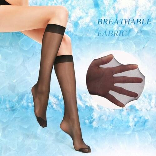 8pcs=4pair Sexy Stockings for Women Crystal Silk Transparent Stockings Thin Summer Nylon Stockings Female Lady Over Knee Socks