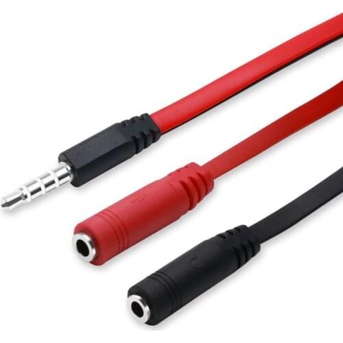 3.5mm Male To Female Mic Headphone Jack Audio Adapter Cable Headphone Splitter 3 for IPhone Samsung Laptop Microphone MP3 Player