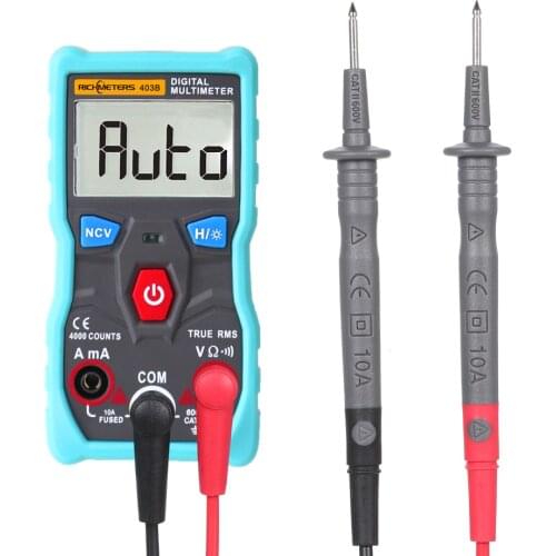 Auto Digital Multimeter Probe Tester 4000 Counts True-RMS Intelligent NCV AC/DC Voltage Current Ohm Test Tool with Backlight