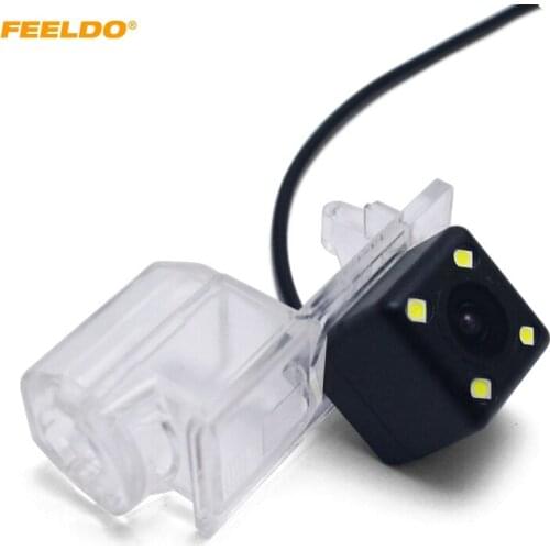 FEELDO Car Rear View Camera With LED For Ford Edge Fusion Mondeo Kuga Escape Reversing Parking Camera#3916