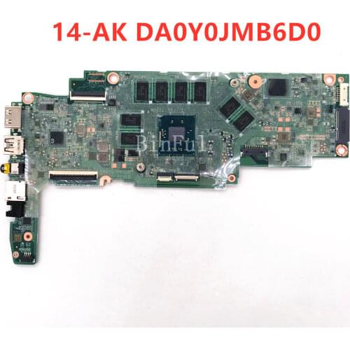 High quality For HP 14-AK Laptop motherboard DA0Y0JMB6D0 With SR1YV N2940 CPU 100% full Tested