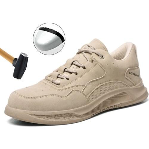 Indestructible shoes work boots breathable safety shoes men and women women steel toe safety boots sports shoes anti-puncture