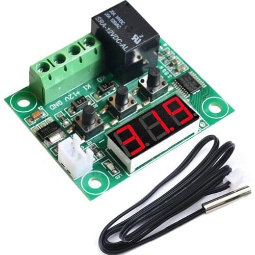 W1209 -50-100C DC 12V Digital Temperature Controllear Thermostat Temperature Control Thermostat Switch Plate W1209 Case