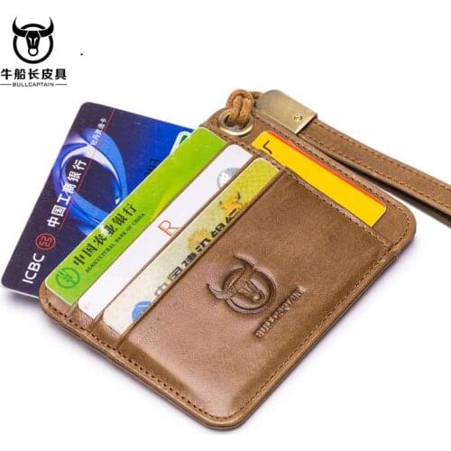 Card Holder for Men First Layer Cowhide Mens Multi-card Leather Card Holder Business Card Holder Business Bank Credit Card Case