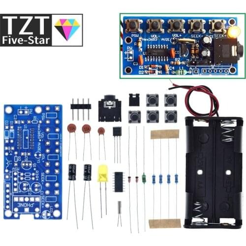 DIY Electronic Kits Wireless Stereo FM Radio Receiver Module PCB 76MHz-108MHz DC 1.8V-3.6V