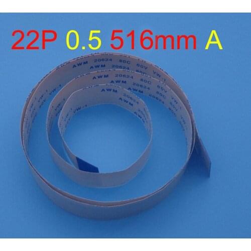 FFC/FPC Flexible Flat Cable UP /Down Connector 0.5mm Pitch 22Pin Type A Length 516mm