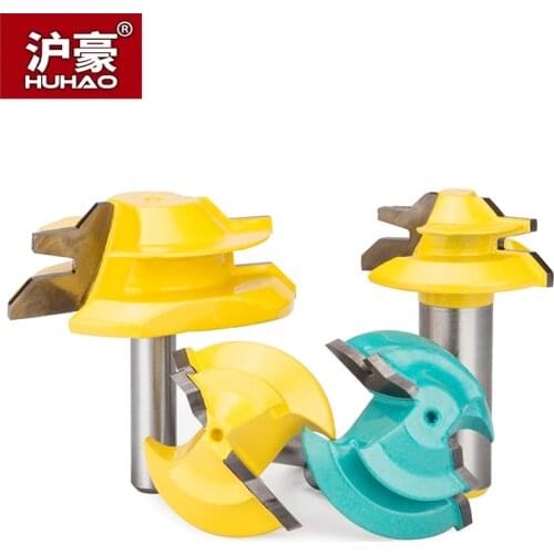 HUHAO 1pc 1/2" Shank Woodworking Router Bits 45 Degree Matching Milling Cutter CNC Tool For Wood Mortising Carving Cutter