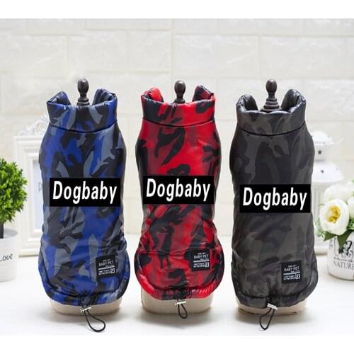 Camouflage Dog Vest Pets Costume Letter Print Winter Warm Dog Coat Pet Supplies Dog Clothes for Small Dogs Ropa Perros Mascotas