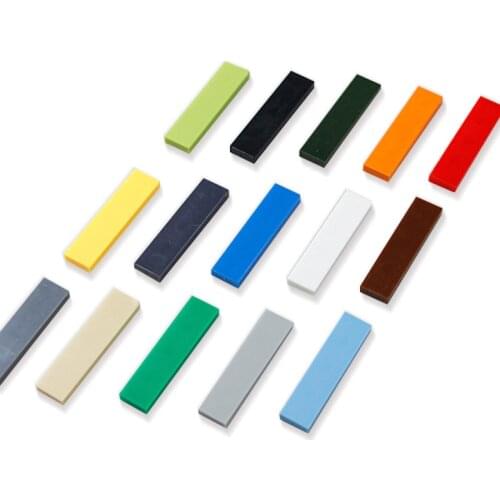 1x4 Flat Tile DIY Enlighten Castle MOC City Building Block Bricks Compatible With Legoed Assembles Particles For Kid Gift 100Pcs