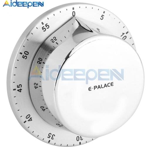 Stainless Steel Kitchen Timer with Magnetic Base Manual Mechanical Cooking Timer Countdown Cooking Tools Kitchen Gadgets