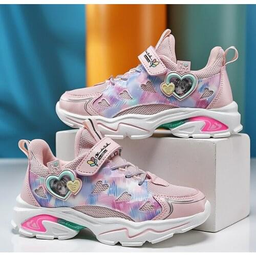 2022 New Kids Sneakers For Girs Brand Running Sports Girls Shoes Fashion Casual Children Shoes Girls Basket Chaussure Enfant