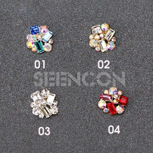 New Arrive 10pcs metal full rhinestone jewelry charm for nail art DIY decoration top-level nail accessory wholesale price supply