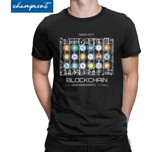Casual Blockchain Cryptocurrency BitCoin Crypto BTC T-Shirt Men Women T Shirt Hodl Cardano ADA Ethereum SHIB DOGE Tees Adult