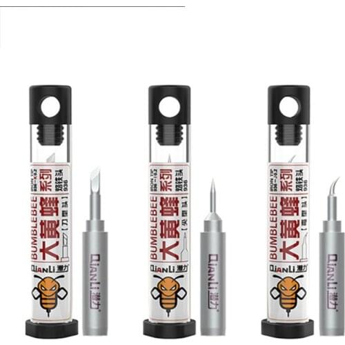 QianLi Soldering Iron Tips 0.2/0.3mm Fly Line Lead Free Welding Tip Solder Iron Sting High-speed Heat Transfer for Electric 936