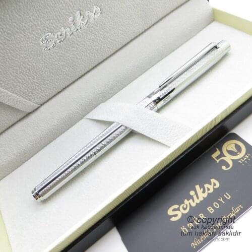 Scrikss 722W Chrome Roller Pen | Scrikss Pen | İsme Special Pen | Gift Pen