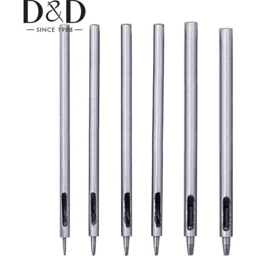 DIY Handmade Belt Punching Leather Hole Punch Hollow Drilling Tools Leather Handicraft Puncher Set 0.5-2.5mm Leather Tool