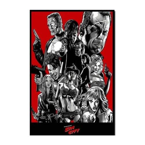 Sin City Movie Art Film Print Silk Poster Home Wall Decor 24x36inch