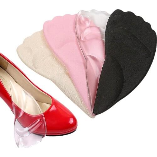 2 Pcs of Girls Silicone Insoles Professional Orthopedic Arch Support Insoles Flat Feet Prevent Feet High Heels Insoles Gel Solid