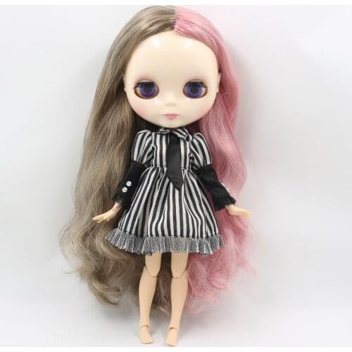 Joint body Nude blythe Doll Factory doll Mixed hair Suitable For Girls062455