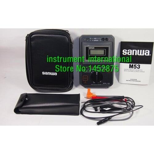 Sanwa M53 Insulation Testers 2 test voltage ranges for elevator maintenance