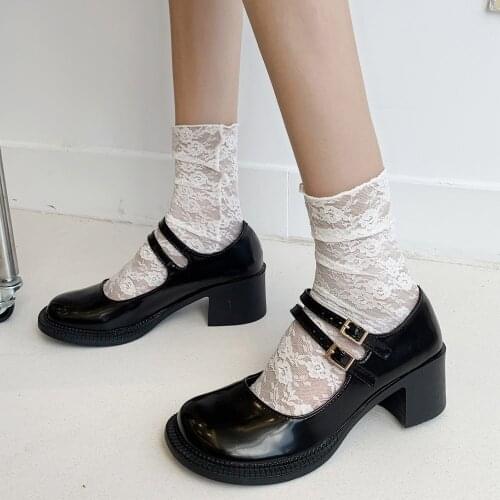 Chunky Heel Platform Mary Janes Women Patent Leather Big Square Toe High Heels Pumps Lovely Girls Cosplay Lolita Shoes