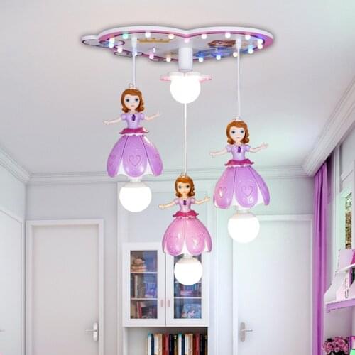 Childrens room home decoration modern lamp chandelier for bedroom ceiling lamps interior lighting smart led chandeliers