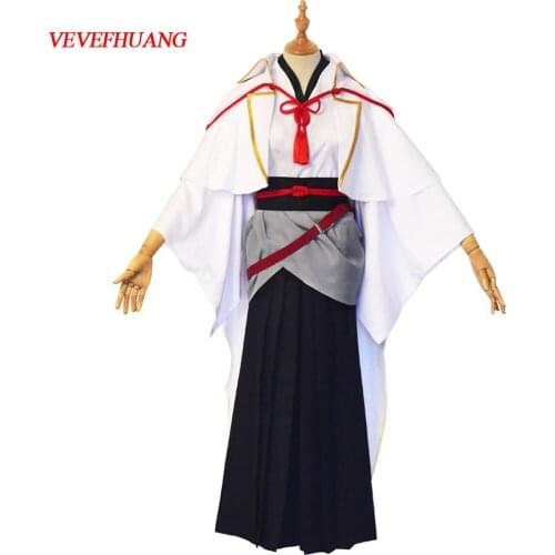 VEVEFHUANG Game Touken Ranbu Online Cosplay Costume Kami Costume Saniwa Kimono Witch Clothing Halloween Costumes for Adult Unise