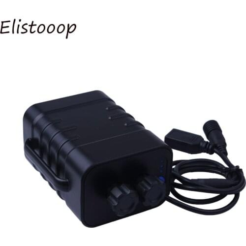 2018 Waterproof DC 8.4V USB 6x 18650 Battery Storage Case Box Holder For Bike LED Light Cell Phone