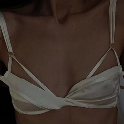 2021 Summer Chic Fashion Camis Wrap Crop Tops Women Elegant Sleeveless Backless Top Cropped Club Party Clothes