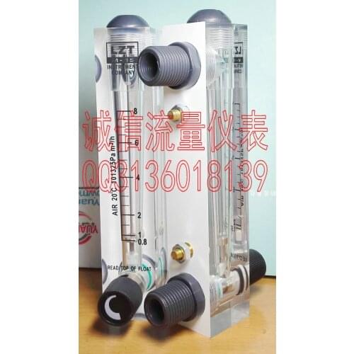 0.8-8 cubic / hour air flow meter LZT-15T adjustable gas panel flowmeter