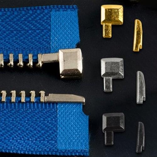 10 Sets Metal Repair Zipper Stopper Open End Zipper Sewing Stopper Accessories Zipper Sewing Accessories