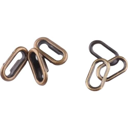50sets Metal Eyelets Oval Bronze with Grommet for DIY Scrapbooking Cap Leathercraft Shoes Belt Bag Tag Clothes Accessories DIY