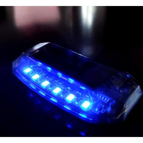 New Auto Anti-Theft Fake Simulated Solar Vibration Blue to Red LEDs Car Alarm Security Burglar Deterrent