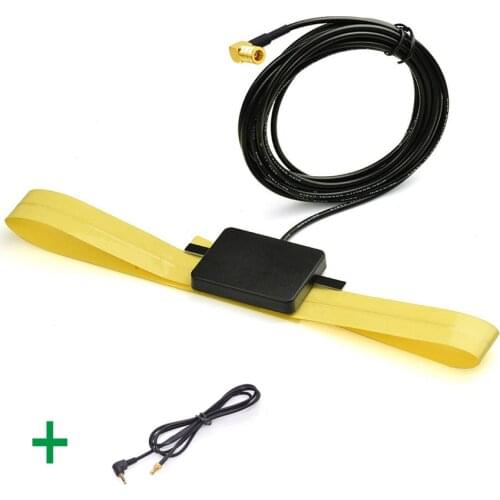 Superbat DAB/DAB+car radio Amplified aerial internal glass mount and 2.5mm Cable Adapter for Pure Highway