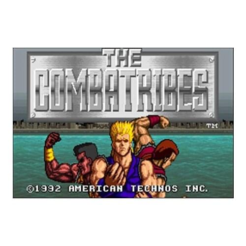 Combatribes NTSC Version 16 Bit 46 Pin Big Gray Game Card For USA Game Players