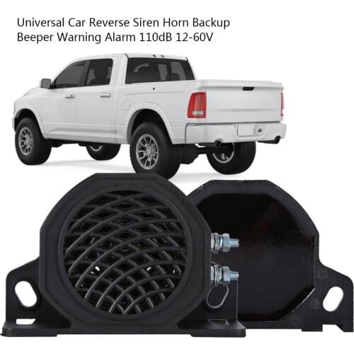 110dB Decibel 12-60V Backup Siren Beeper Buzzer Sound Warning Alarm Car Truck Vehicle Horn For Vehicle Reversing Reminders