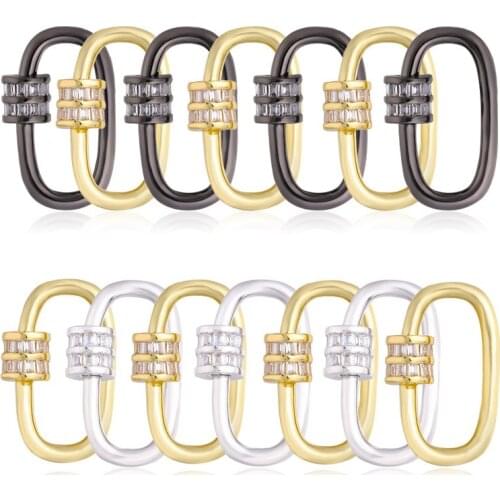 DIY Handmade Jewelry Findings Spiral Clasp Supplies Metal Screw Clasps Accessories For necklace Chains Pendant Jewelry Making