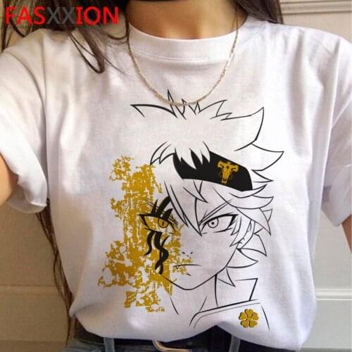 Asta Black Clover t shirt male kawaii aesthetic graphic tees japanese casual summer top kawaii