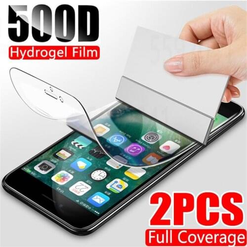 500D Hydrogel Film Screen Protector For iPhone 7 8 Plus SE 2 Soft Protective Film On iPhone 11 X XR XS Max 11 Pro Max