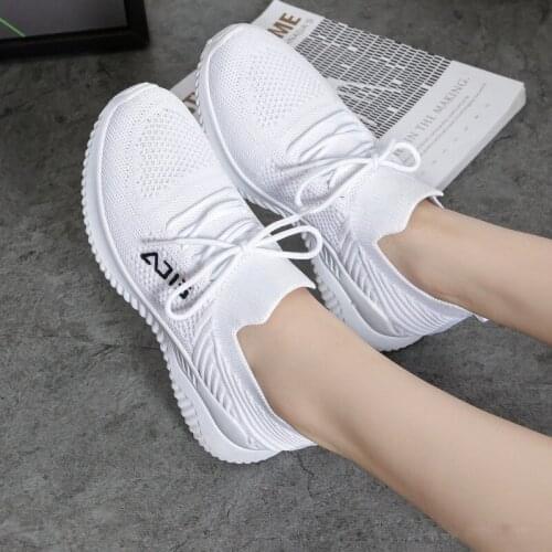 Sports Shoes Womens Sneaker Summer Students Korean Soft Bottom White Sneakers Travel Mesh Breathable Casual Shoes Zapatos Mujer